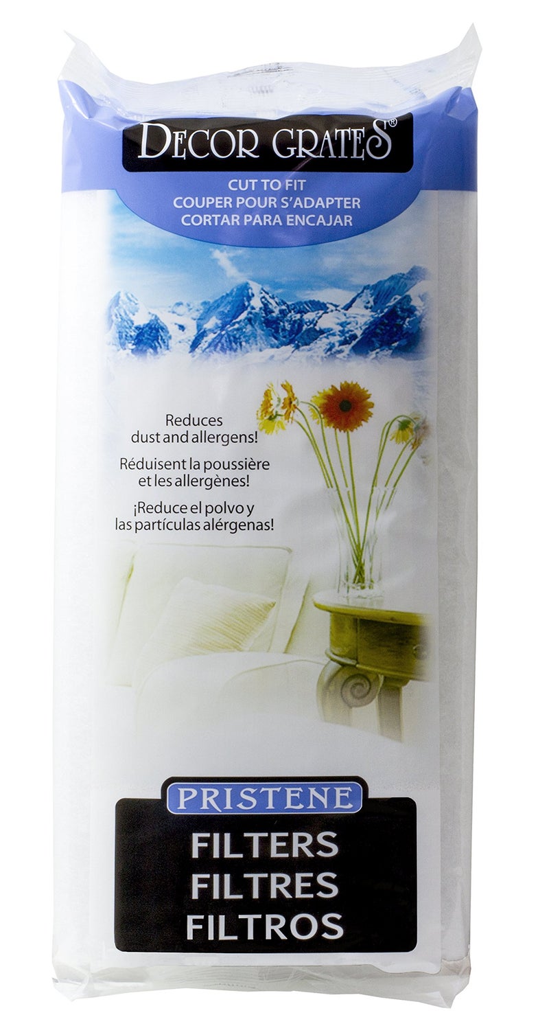 Decor Grates VFM4 Pristene Filter Media for Decor Grates Registers, 4-Feet by 1-Foot , White - Image 2